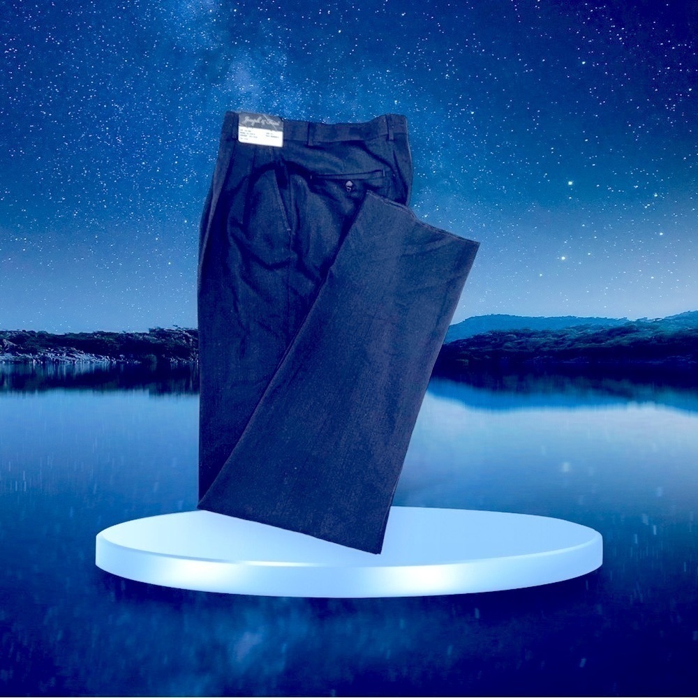 Joseph & Feiss, men, black dress slacks, size 41, long dry, clean only.